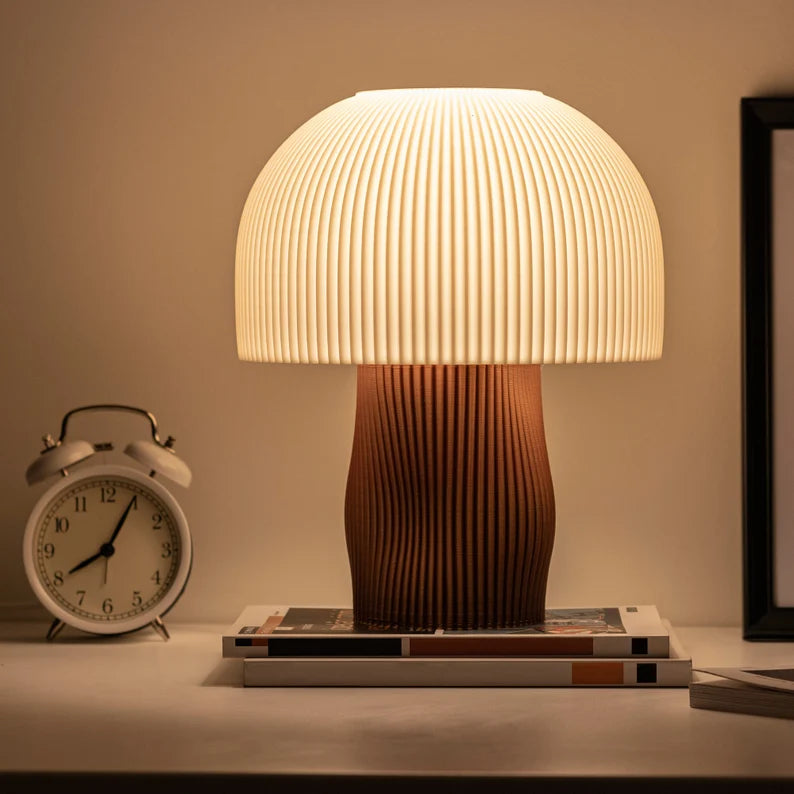 Svampe Lampe – Unik håndlavet bordlampe