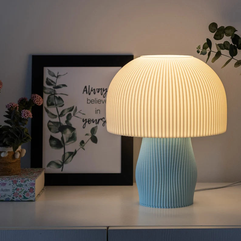 Svampe Lampe – Unik håndlavet bordlampe