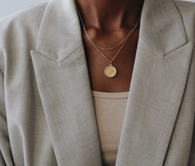 Stjernetegn Halskæde, 18k Guld (Vermeil)